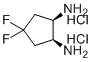 structure of CAS# 1312692-51-5, (1R,2S)-4,4-Difluorocyclopentane-1,2-diamine dihydrochloride