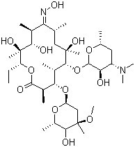 CAS 登录号：13127-18-9, 红霉素肟
