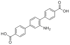 structure of CAS# 1312703-28-8, 2'-Amino-[1,1':4',1''-terphenyl]-4,4''-dicarboxylic acid