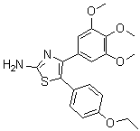 5-(4-乙氧基苯基)-4-(3,4,5-三甲氧基苯基)-2-噻唑胺分子结构 (CAS 1313375-35-7)