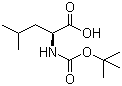 structure of CAS# 13139-15-6, Boc-L-Leucine