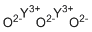 Yttrium oxide molecular structure (CAS 1314-36-9)