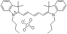 CAS # 131443-20-4, 1,1'-Dibutyl-3,3,3',3'-tetramethylindadicarbocyanine perchlorate