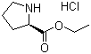 structure of CAS# 131477-20-8, D-Proline ethyl ester hydrochloride