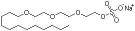 CAS 登录号：13150-00-0, 月桂醇三乙二醇醚硫酸酯钠盐