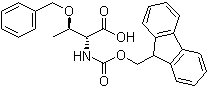structure of CAS# 131545-63-6, N-[芴甲氧羰基]-O-苄基-D-苏氨酸