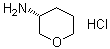 (3R)-Tetrahydro-2H-pyran-3-amine hydrochloride (1:1) molecular structure (CAS 1315500-31-2)