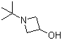 N-叔丁基-3-羟基氮杂环丁烷分子结构 (CAS 13156-04-2)