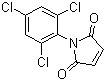 structure of CAS# 13167-25-4, N-(2,4,6-Trichlorophenyl)maleimide