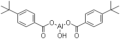 Bis(4-(tert-butyl)benzoato-O)hydroxyaluminium molecular structure (CAS 13170-05-3)