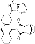 CAS # 1318074-19-9, (3aR,4S,7R,7aS)-2-[[(1S,2R)-2-[[4-(1,2-Benzisothiazol-3-yl)-1-piperazinyl]methyl]cyclohexyl]methyl]hexahydro-4,7-methano-1H-isoindole-1,3(2H)-dione