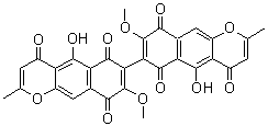 Aurofusarin molecular structure (CAS 13191-64-5)
