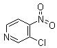 3-氯-4-硝基吡啶分子结构 (CAS 13194-60-0)