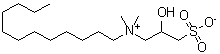 N-Lauryl-N,N-dimethyl-N-(2-hydroxy-3-sulfopropyl)ammonium sulfobetaine molecular structure (CAS 13197-76-7)