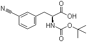 structure of CAS# 131980-30-8, Boc-L-3-cyanophenylalanine