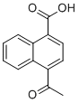 structure of CAS# 131986-05-5, 4-乙酰基萘-1-羧酸