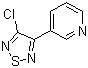 structure of CAS# 131986-28-2, 3-Chloro-4-(pyridin-3-yl)-1,2,5-thiadiazole