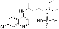 硫酸氯喹分子结构 (CAS 132-73-0)