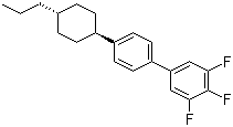 structure of CAS# 132123-39-8, 4'-(反式-4-丙基环己基)-3,4,5-三氟联苯