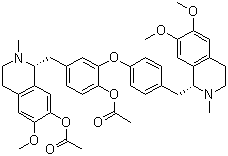 Daurisoline diacetate molecular structure (CAS 132139-17-4)
