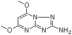 structure of CAS# 13223-43-3, 2-氨基-5,7-二甲氧基-1,2,4-三嗪并[1,5-a]嘧啶