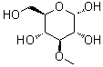 structure of CAS# 13224-94-7, 3-O-Methyl-alpha-D-glucopyranose
