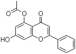 CAS 登录号：132351-58-7, 5-乙酰氧基-7-羟基黄酮