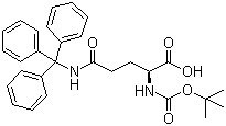 structure of CAS# 132388-69-3, N-Boc-N'-trityl-L-glutamine