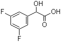 3,5-二氟扁桃酸分子结构 (CAS 132741-31-2)