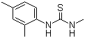 CAS # 13278-55-2, 1-(2,4-Dimethylphenyl)-3-methylthiourea, 3-Methyl-1-(2,4-xylyl)thiourea