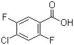 structure of CAS# 132794-07-1, 2,5-Difluoro-4-chlorobenzoic acid