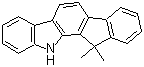 11,12-二氢-12,12-二甲基茚并[1,2-a]咔唑分子结构 (CAS 1329054-41-2)
