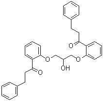 CAS 登录号：1329643-40-4, 1-[2-[2-羟基-3-[2-(3-苯基丙酰基)苯氧基]丙氧基]苯基]-3-苯基丙烷-1-酮