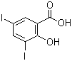 structure of CAS# 133-91-5, 3,5-二碘水杨酸