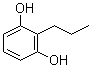 2-正丙基间苯二酚分子结构 (CAS 13331-19-6)