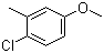4-Chloro-3-methylanisole molecular structure (CAS 13334-71-9)
