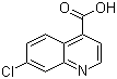 structure of CAS# 13337-66-1, 7-Chloroquinoline-4-carboxylic acid