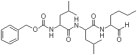 structure of CAS# 133407-83-7, Cbz-leucinyl-leucinyl-norleucinal