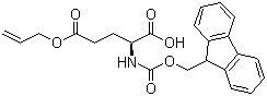 structure of CAS# 133464-46-7, Fmoc-L-glutamic acid 5-allyl ester