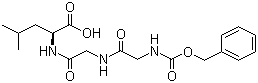 structure of CAS# 13347-77-8, N-Benzyloxycarbonylglycylglycyl-L-leucine