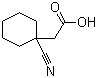 structure of CAS# 133481-09-1, 1-Cyanocyclohexaneacetic acid