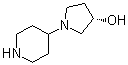 CAS # 1335116-38-5, (3S)-1-(4-Piperidinyl)-3-pyrrolidinol