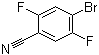 structure of CAS# 133541-45-4, 4-溴-2,5-二氟苯甲腈