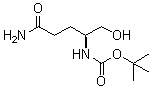 structure of CAS# 133565-42-1, tert-Butyl ((S)-5-amino-1-hydroxy-5-oxopentan-2-yl)carbamate