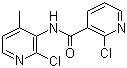 structure of CAS# 133627-46-0, 2-氯-N-(2-氯-4-甲基吡啶-3-基)烟酰胺