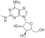 CAS # 13364-95-9, 2-(Methylamino)adenosine, 6-Amino-2-(methylamino)-9-beta-D-ribofuranosyl-9H-purine, NSC 36898