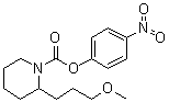 2-(3-甲氧基丙基)-1-哌啶羧酸 4-硝基苯基酯分子结构 (CAS 1338575-28-2)