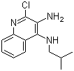 structure of CAS# 133860-76-1, 2-Chloro-N4-(2-methypropyl)-3,4-quinolinediamine