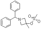 structure of CAS# 133891-87-9, 1-(二苯基甲基)-3-甲基-3-((甲基磺酰基)氧基)吖丁啶