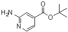 structure of CAS# 1338990-46-7, 2-Amino-4-pyridinecarboxylic acid 1,1-dimethylethyl ester